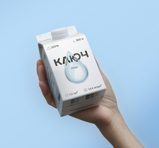 Новый способ пить воду. Фирменный стиль для бренда КЛЮЧ от агентства ENDY