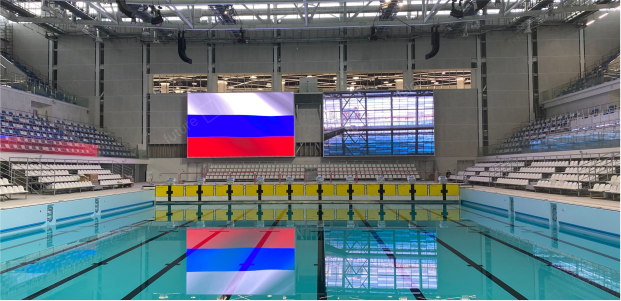 Завод Future Vision реализовал 6&nbsp;светодиодных экранов для&nbsp;Дворца водных видов спорта