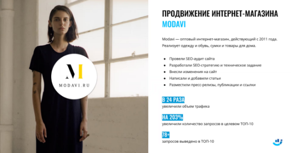 Кейс: одежда. Пресс-релизы, покорившие модных див. Написали 90 тысяч символов и сделали сайт видимым для поиска
