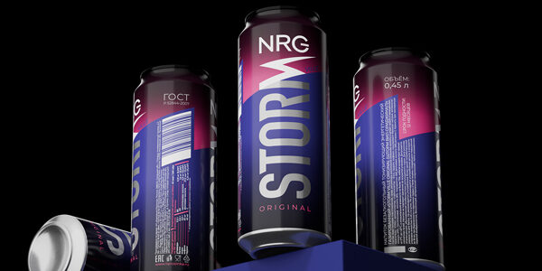 CUBA Branding упаковали энергетический напиток «Storm»