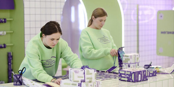 Мегамаркет помогает говорить «Спасибо»: как&nbsp;упаковочная станция от&nbsp;маркетплейса привлекла тысячи людей