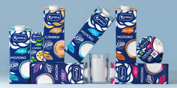 Бренд молока Viola выделился на&nbsp;полке с&nbsp;помощью дизайна