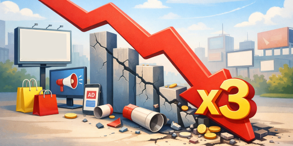 У российской рекламы темпы уже не те: она потеряла две трети динамики в 2025 году