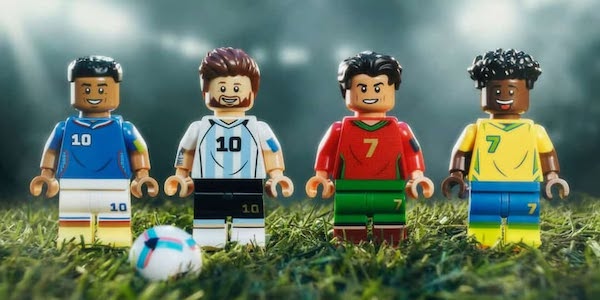 Роналду, Мбаппе, Месси и Винисиус Джуниор выступили за Lego