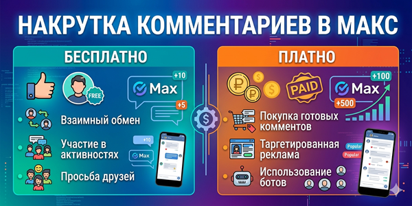 Накрутка комментариев в Макс бесплатно и платно – ТОП 21 фишка в 2026 году