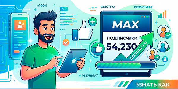 Накрутить подписчиков в&nbsp;Макс бесплатно и&nbsp;за&nbsp;деньги&nbsp;— 18&nbsp;фишек СММ 2026&nbsp;года