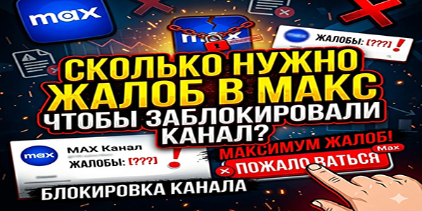 Сколько жалоб нужно для блокировки канала в Макс — цифры и методы