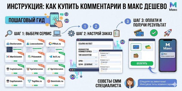 Купить комментарии в Макс для стремительного роста вовлеченности