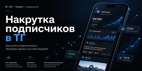 Накрутка подписчиков в ТГ: как накрутить подписчиков в ТГ канал и выбрать сервис для продвижения канала