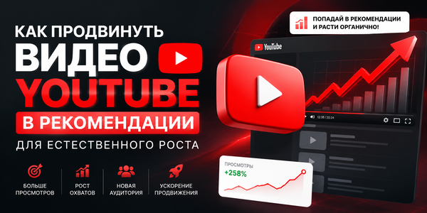 Купить просмотры Ютуб: как продвинуть видео в рекомендации для естественного роста
