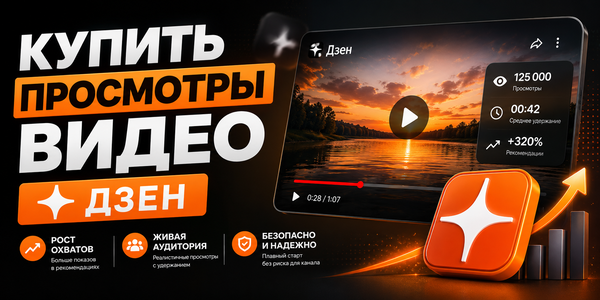 Купить просмотры видео Дзен: как безопасно продвигать ролики