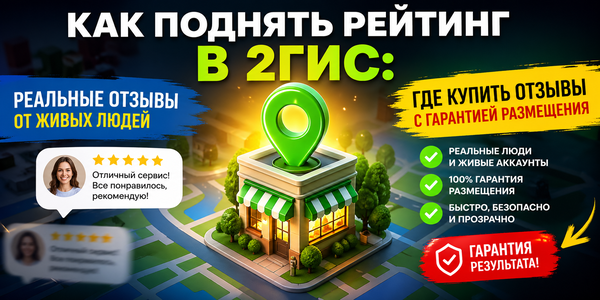 Как поднять рейтинг в 2ГИС: реальные отзывы от живых людей и где купить отзывы с гарантией размещения