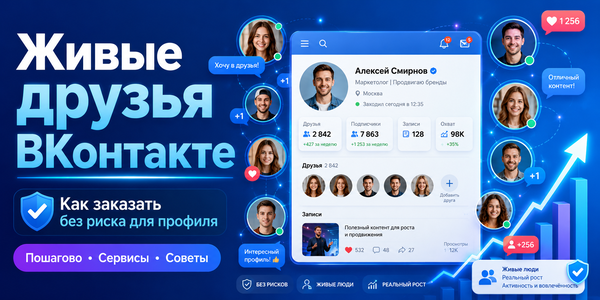 Как купить живых друзей ВКонтакте: выбираем сервис для заказа друзей без риска для профиля пошагово с нуля