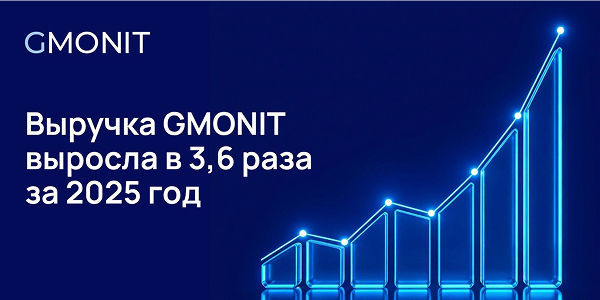 Компания GMONIT подвела итоги 2025&nbsp;года: рост выручки в&nbsp;3,6&nbsp;раза и&nbsp;укрепление позиций на&nbsp;рынке Observability