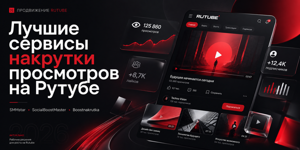 Лучшие сервисы накрутки просмотров на&nbsp;Рутубе: где купить просмотры, лайки и&nbsp;подписчиков для&nbsp;продвижения Rutube