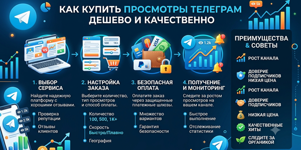 Как купить просмотры Телеграм дешево – ТОП 30 площадок с рейтингом 2026 года