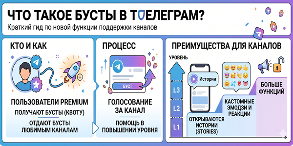 Что такое бусты в Телеграм – ТОП 25 способов их набрать быстро каналу в 2026 году