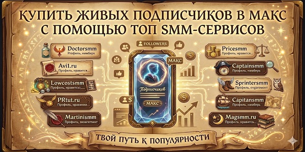 Купить живых подписчиков в Макс – эффективные методы продвижения и надежные сервисы