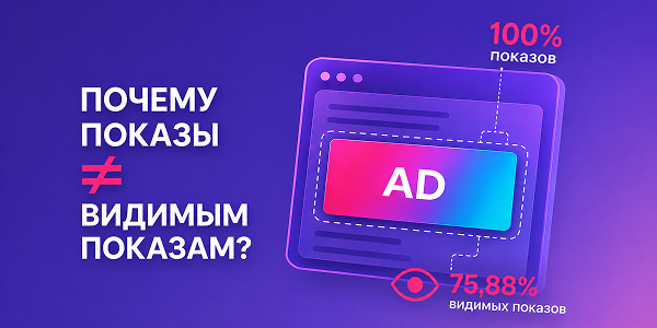 Почему показы не равны видимым показам?