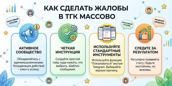 Как сделать жалобы в ТГК массово – 50 и 100 штук на ТОП 20 сайтах 2026 года
