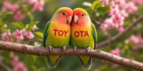 Попугаи неразлучны с&nbsp;Toyota