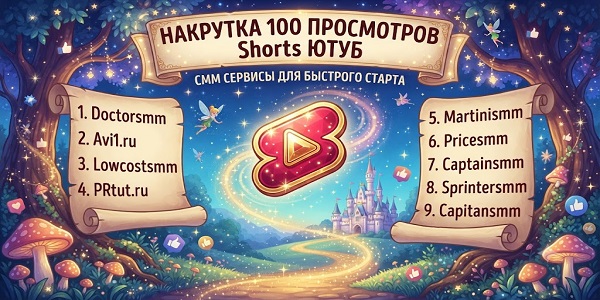 Накрутка 100 просмотров шортс Ютуб — проверенные схемы продвижения и лучшие смм платформы