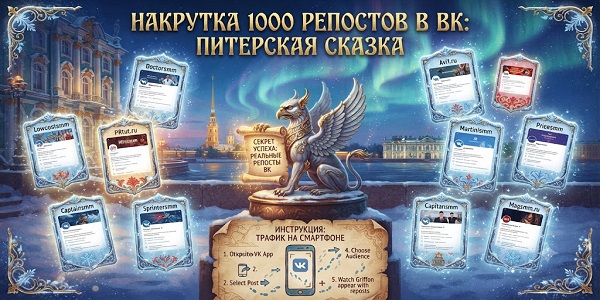 Накрутка 1000 репостов в ВК — ТОП-10 методов и сервисов 2026