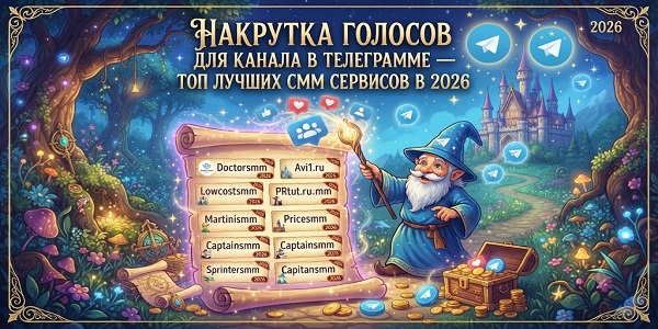 ТОП — лучшие сервисы — накрутка голосов для канала в Телеграме для быстрого роста в 2026 году