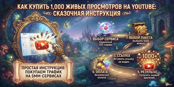 Купить 1000 живых просмотров в Ютуб канал — ТОП — 25 сервисов и стратегии 2026