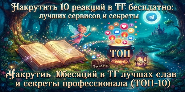 Накрутить 10 реакций в ТГ бесплатно – 10 лучших сервисов и секреты профессионала