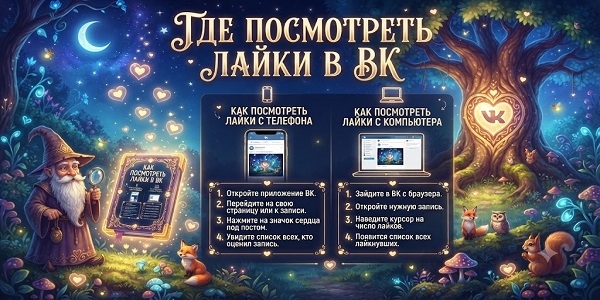 Где посмотреть лайки в ВК — полный гид от SMM специалиста