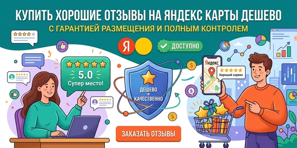 Купить хорошие отзывы на Яндекс карты дешево – сколько стоит накрутка в 2026 году