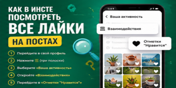 Как&nbsp;в&nbsp;Инсте* посмотреть все лайки на&nbsp;постах&nbsp;— обновленный гайд + мои фавориты для&nbsp;быстрого увеличения сердечек на&nbsp;контенте