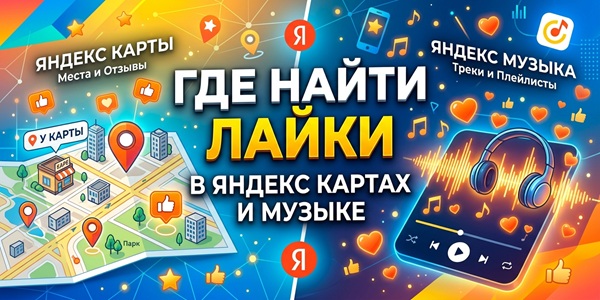 Где найти лайки в Яндекс карт и музыки + подборка сервисов и инструментов накрутки