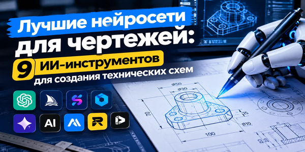 Лучшие нейросети для чертежей: 9 ИИ-инструментов для создания технических схем