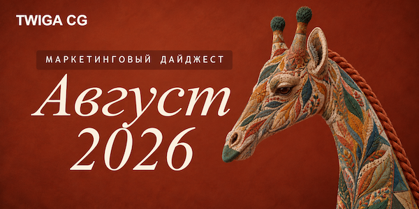 Маркетинговый дайджест за август 2026 от TWIGA CG