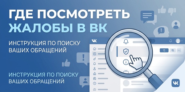 Где посмотреть жалобы в ВК + увеличение массовых жалоб на аккаунты, группы, посты