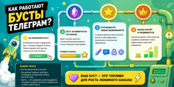 Как работают бусты Телеграм — полное руководство по сбору голосов для развития канала