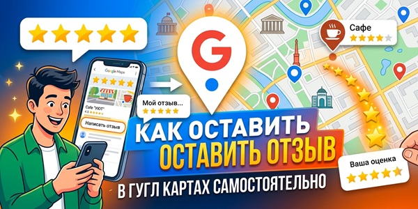 Как оставить отзыв в Гугл картах самостоятельно – топовая накрутка в Google Maps