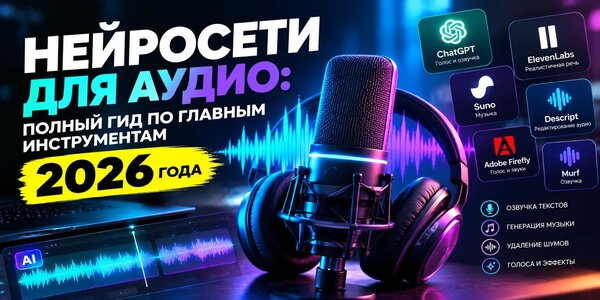 Нейросети для аудио и звука 2026 году: ТОП-8 ИИ-инструментов для работы со звуками