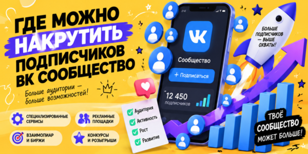 Где можно накрутить подписчиков в сообщество ВК какие способы работают на практике