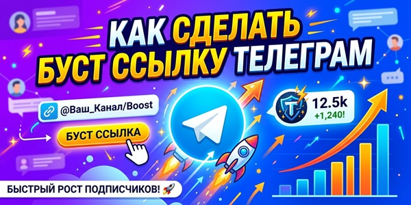 Как сделать буст ссылку Телеграм – мой опыт и кейс раскрутки канала в 2026 году
