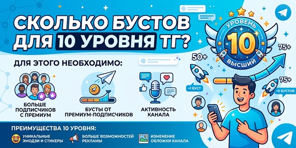 Cколько бустов нужно для 10 уровня ТГ – способы увеличения голосов канала