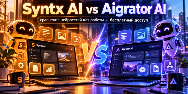 Syntx AI vs Aigrator AI: сравнение нейросетей для&nbsp;работы беслптный доступ