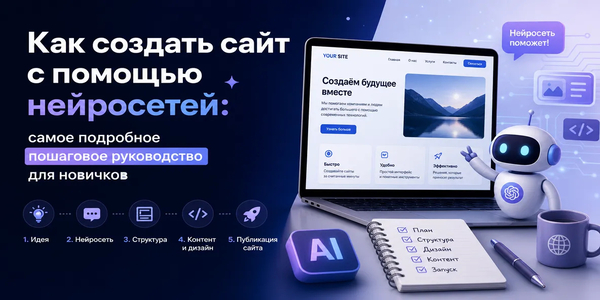 Как создать сайт с помощью нейросети: пошаговое руководство