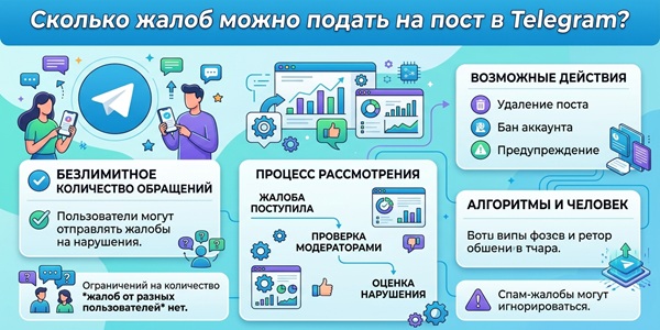Сколько можно подать жалоб на пост в Телеграм + ТОП 20 сайтов для накрутки репортов