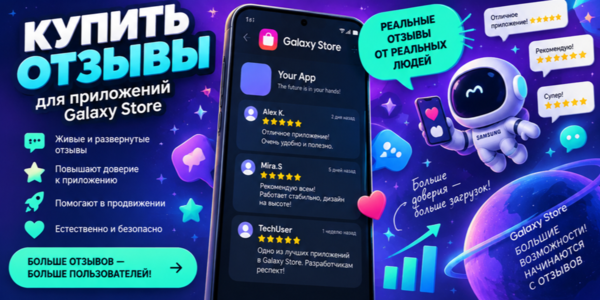 Купить отзывы для приложений Galaxy Store – где, как правильно и зачем это нужно разработчикам и не только