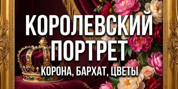Тренд «Королевский портрет»: как нарисовать себя с короной и цветами нейросетью