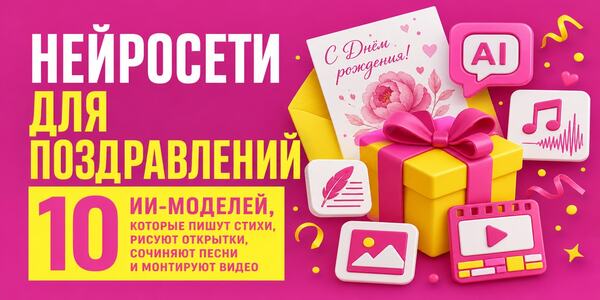 Нейросети для поздравлений: ТОП-10 ИИ-моделей