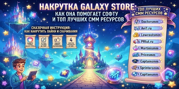 Для чего нужна накрутка Galaxy Store — секреты эффективного продвижения софта в топы + смм сервисы